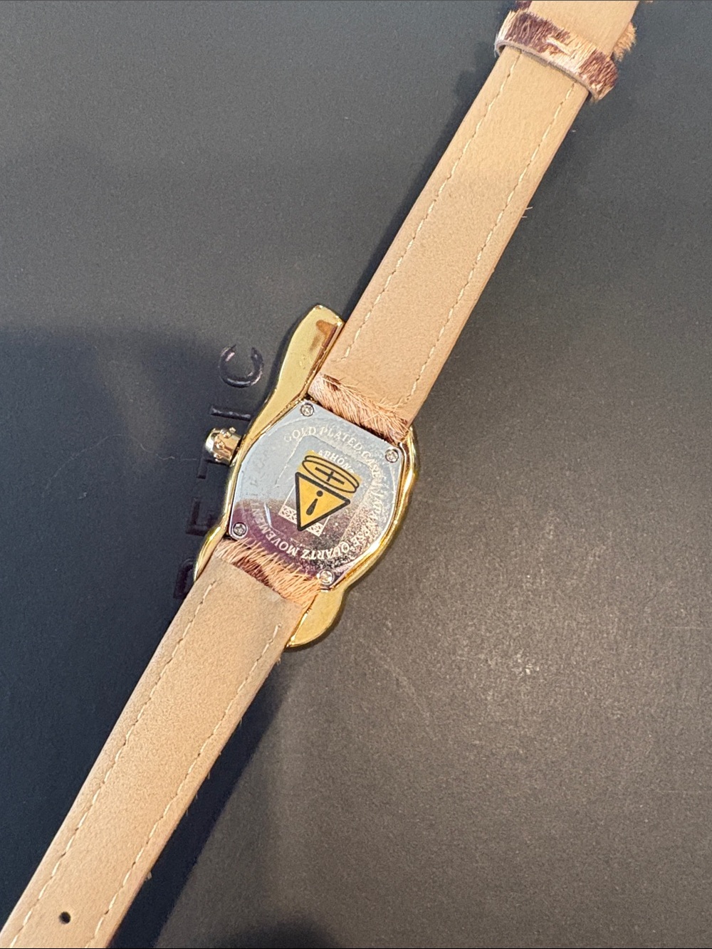 Laphont melting watch in Leopard Print with Gold-Tone Case - Picture 3 of 5